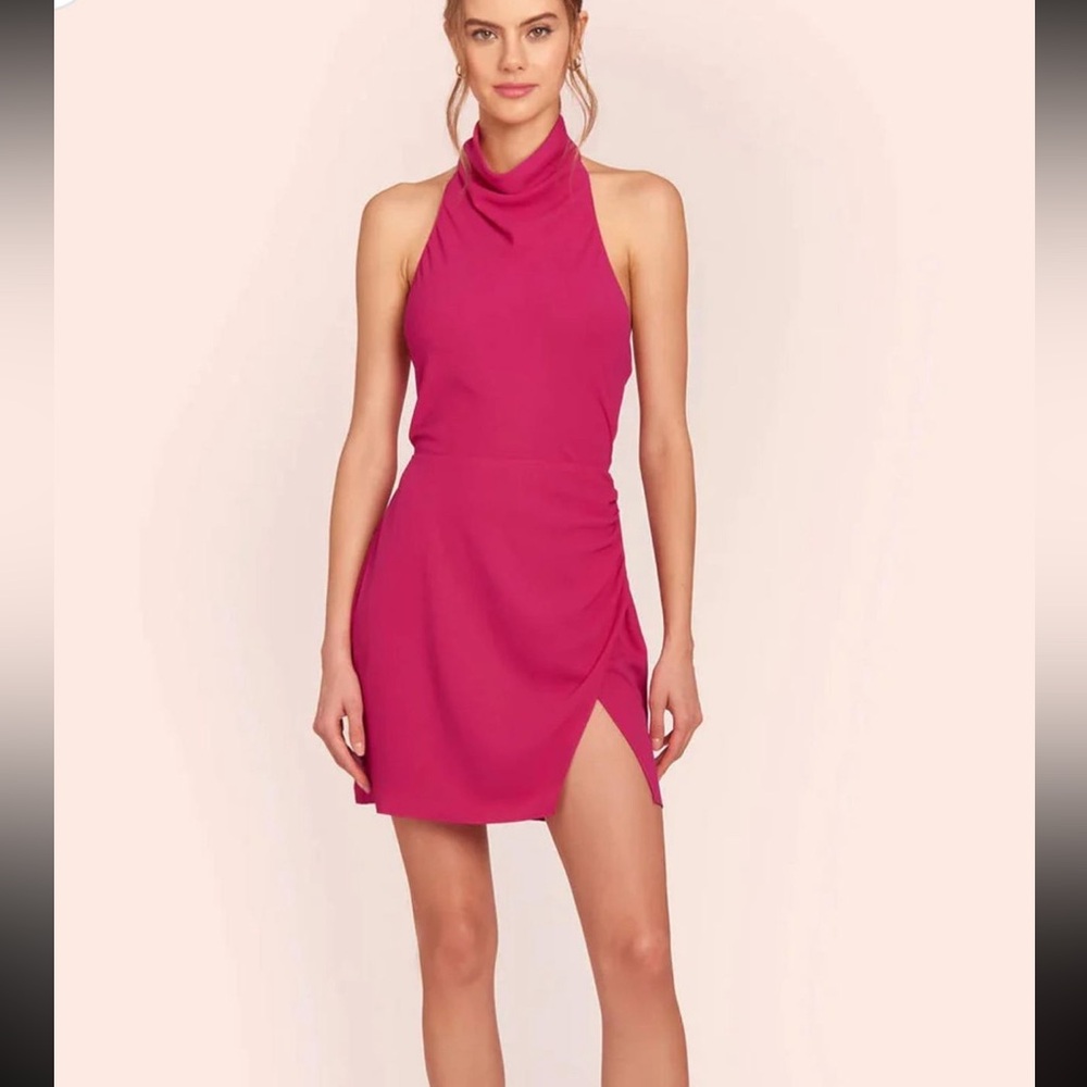 Amanda Uprichard Joanne Halter Neck Cocktail Dress
